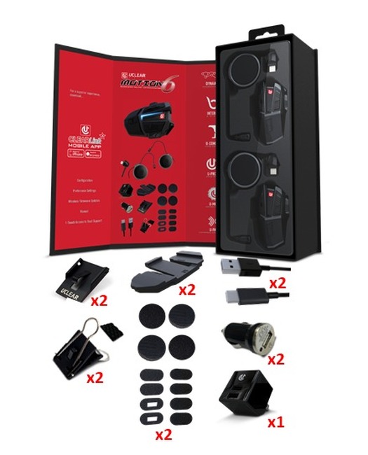UCLEAR Motion 6 Dual Bluetooth Communicator System - Image 6