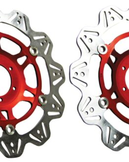 VEE Style Brake Rotors - Red Center Front Set