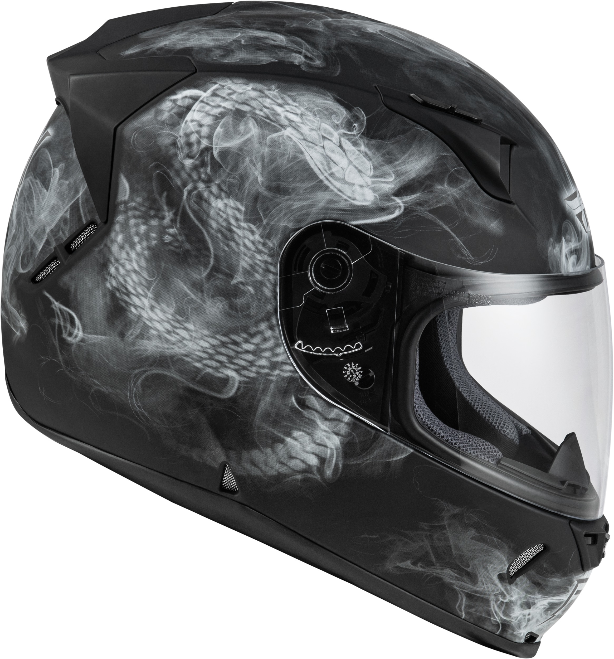 Fly Racing Revolt Coil Helmet Matte Black/White XL - Image 3