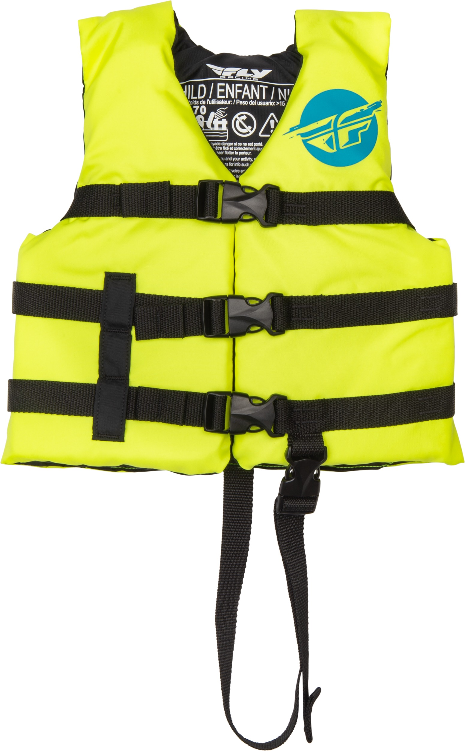 Fly Racing Child Flotation Vest Hi-Vis Yellow/Blue Unisex