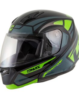 GMAX MD-04 Sector Modular Helmet Black/Green/White Medium