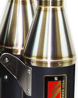 Black Center Dual GP Slip On Exhaust