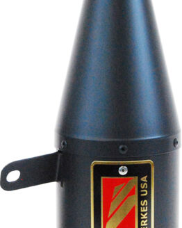 Competition Werkes Black Velvet GP Slip On Exhaust Race Megaphone Fits 06-16 R6