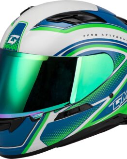 GMAX FF-98 Aftershock Helmet White/Neon Green Medium