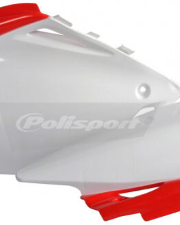 Plastic Side Number Plate - White