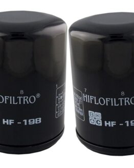 HF198 Oil Filter - Black - 2 Pack