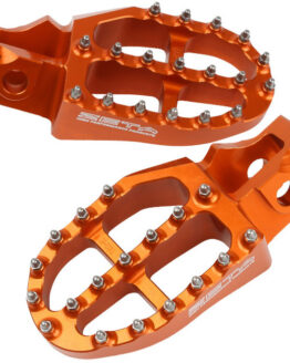 ZETA Aluminum Footpegs Orange For Husqvarna FS450 2017-2022