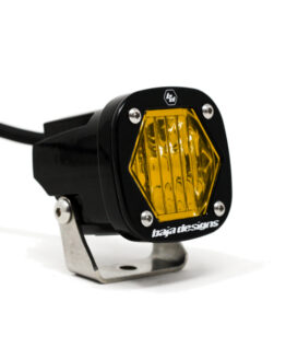 S1 Amber Wide Cornering LED Light w/ Mounting Bracket Single