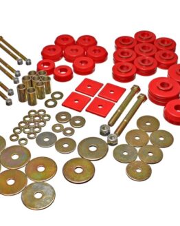 Red Body Mount Set - Performance Polyurethane Fits 67-95 GM SUVs & Trucks