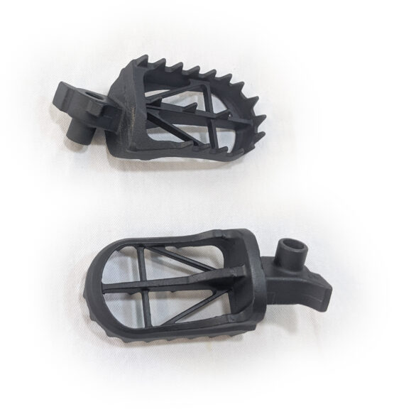 Wide MX Foot Pegs - High (+5mm) Height Chromoly