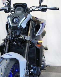 New Rage Cycles Front LED Turn Signals Black Fits 21-24 Yamaha MT-09