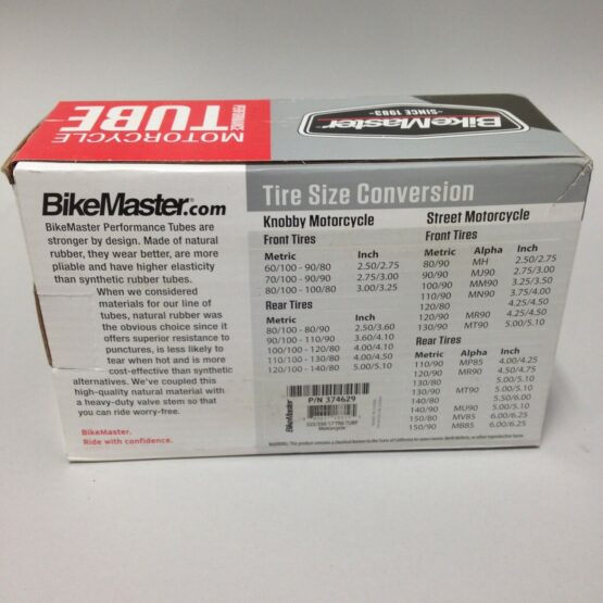 BikeMaster 3.25/3.50-17 TR6 Tube - Image 2