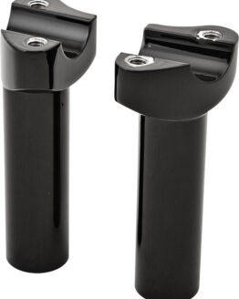HardDrive 4.5 Inch Straight Black Handlebar Risers for 1 Inch Bars