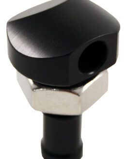 Blowsion Billet Thru-Hull Water Fitting Black 3/8 in 90 Degree