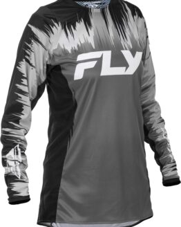 Fly Racing Women's Lite Jersey Black/Grey/White Medium