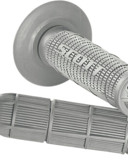 Radial Half Waffle Motorcycle Grips Grey 7/8"