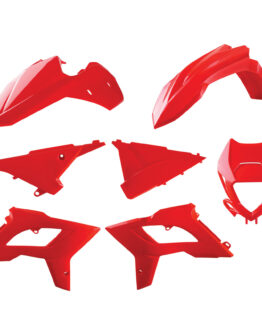 Red 2021+ Restyle Bodywork Plastics Kit w/ Headlight Mask