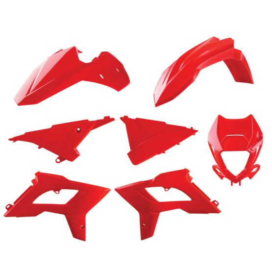 Red 2021+ Restyle Bodywork Plastics Kit w/ Headlight Mask