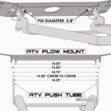 ATV Plow Push Tube For KFI & Cycle Country Mounts - Image 5