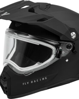 Fly Racing Trekker CW Solid Snow Helmet Matte Black Small