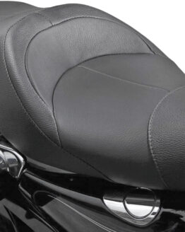 Danny Gray Tourist Leather 2-Up Seat Black Fits 04-18 Harley XL Sportster