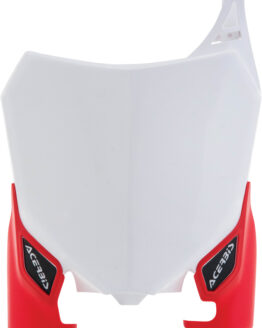 Raptor Front Number Plate - White/Red