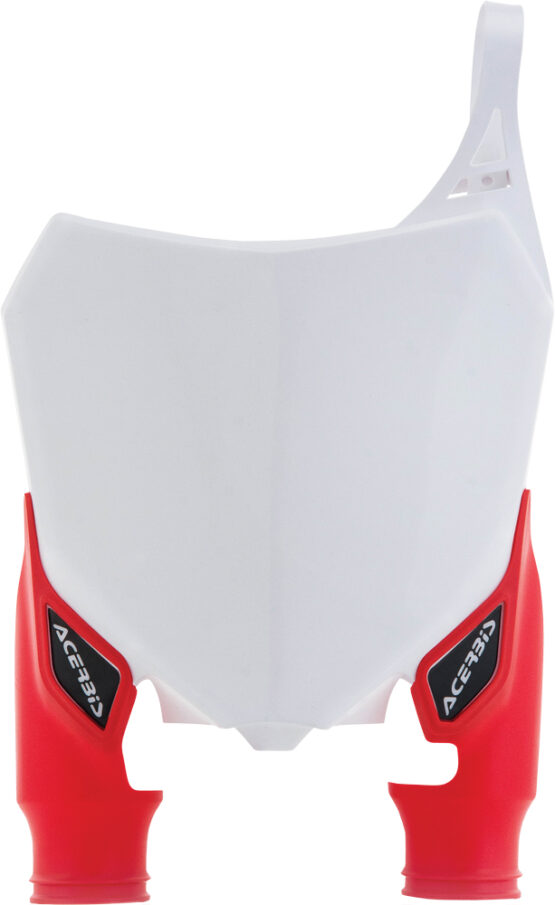 Raptor Front Number Plate - White/Red