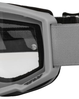 Fly Racing Youth Focus Goggles Silver/Charcoal Clear Lens