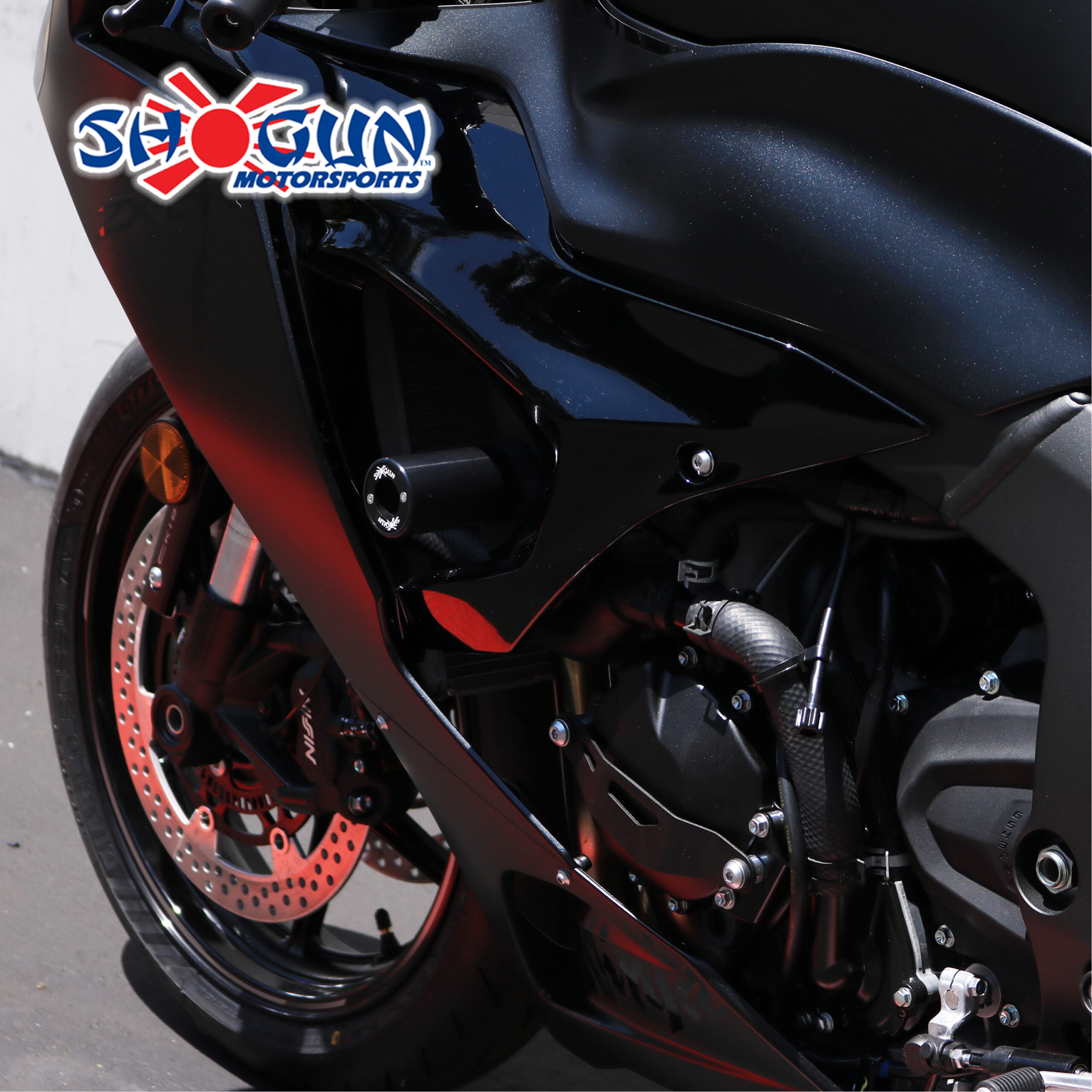 Shogun PA2 No Cut Frame Sliders Black For Kawasaki ZX-6R/ZX-6RR 24-25 - Image 3