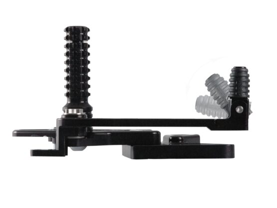 V2 Adjustable Rearset - Black - Image 5