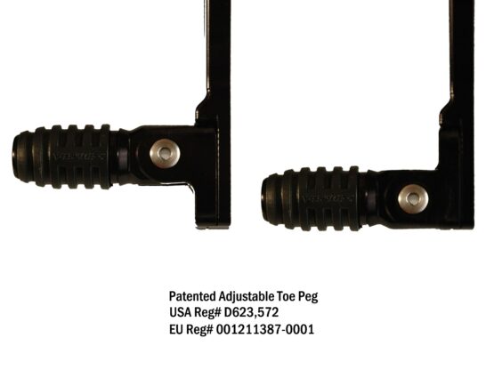 V2 Adjustable Rearset - Black - Image 7