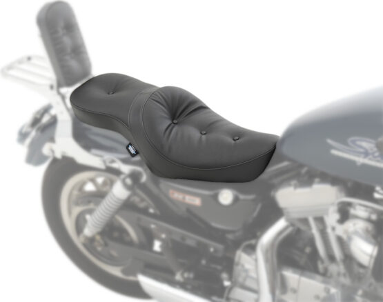 Pillow Vinyl 2-Up Seat Black Low Profile