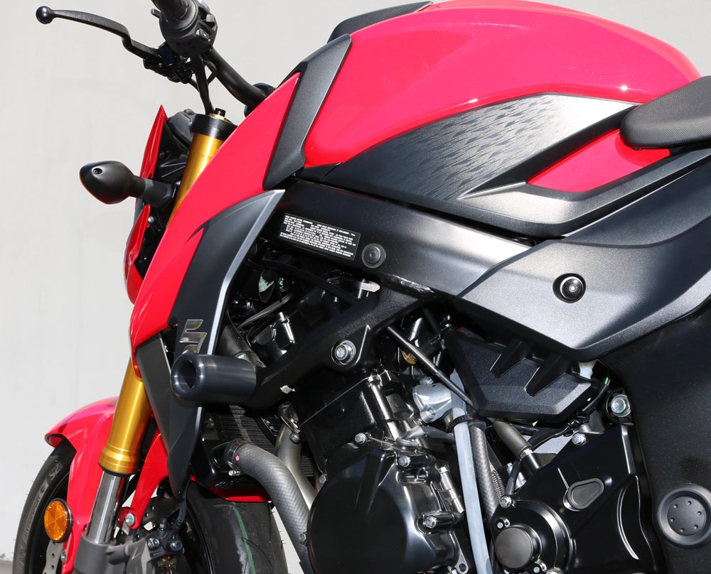 Shogun Frame Sliders Black No Cut For Suzuki GSX-S750/GSX-S750Z 2018-2023 - Image 4