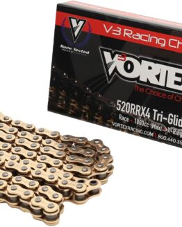 Vortex V3 2.0 Gold X-Ring Chain 520RRX4-120 Road Race Only