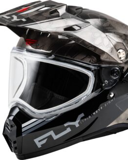 Fly Racing Trekker CW Conceal Helmet Black/Grey/White Large