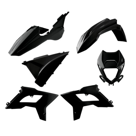 Black 2021+ Restyle Bodywork Plastics Kit w/ Headlight Mask