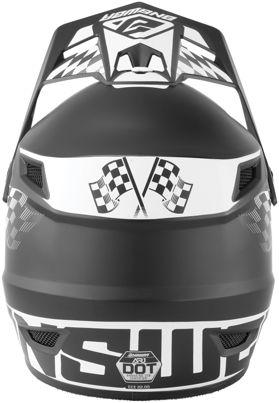 Answer AR1 Sweep Helmet Black/White Youth Medium - Image 4
