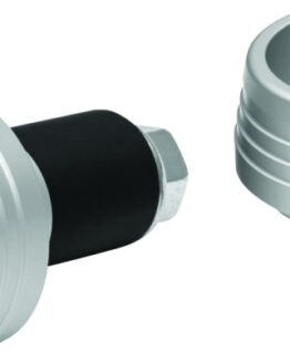 Kuryakyn Lodestar Front Axle Slider Silver Pair