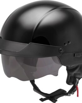 GMAX HH-75 Half Helmet Black Medium