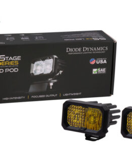 Stage Series 2 In LED Pod Sport - Yellow Fog Standard ABL (Pair)