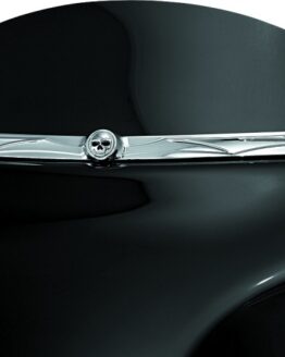 Zombie Windshield Trim Chrome by Kuryakyn Fits 96-13 Touring Models