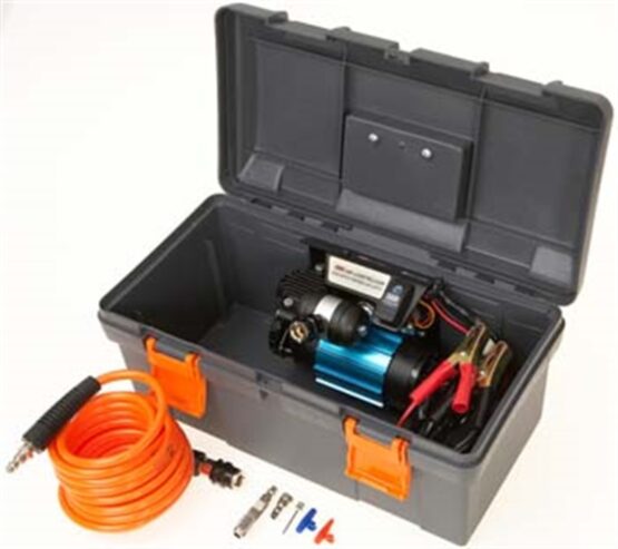 12V High Output Portable Air Compressor w/ 19ft. Hose & Carry Case - Image 7