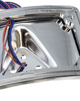 Letric Lighting Perfect Plate Light Chrome Curved Frame For 04-13 Sportster