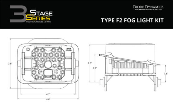 SS3 Pro Type F2 Kit ABL - Yellow SAE Fog - Image 4