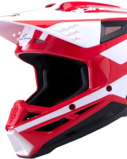 Alpinestars SM3 Heat Helmet Red/White/Black Gloss Small