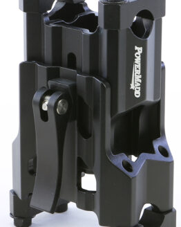Powermadd Adjustable Pivot Handlebar Riser 4"-6" Black