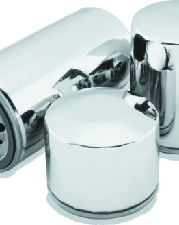 Chrome Magnetic Oil Filter with Backflow Valve by TwinPower Fits Twin Cam & M8