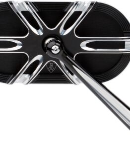 Arlen Ness Deep Cut Right Mirror Black Aluminum 13-166
