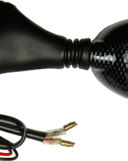 Emgo Left Ducati-Style Fairing Mirror Carbon Fiber Look