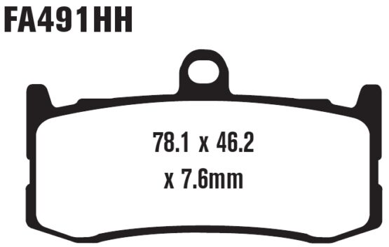 Sintered Double-H Brake Pads Front Set - Image 2